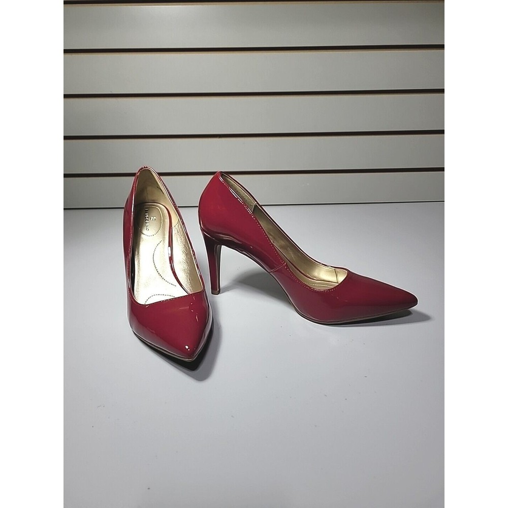 Bandolino Red Patent Pointy Toe Pumps Size 8 1/2 High 3 Inch Heels Cherry